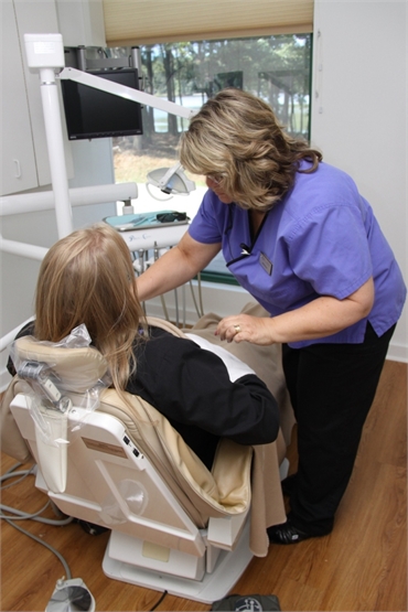 Dental Assistant and Patient