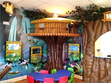 The children play area is the biggest attraction at Treehouse Childrens Dentistry