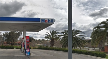 Mobil gas station at 7 minutes drive to the south of Temecula Ridge Dentistry