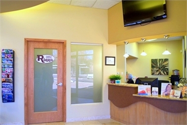 Front desk at Riggs Family Dental located just 6.5 miles to the southeast of Waterside at Ocotillo C