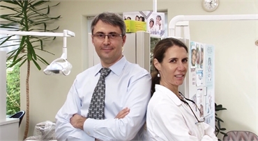 Family dentists Dr. Olga Dontsova DDS and Dr. Victor Khlevnoy DDS at Powell Family Dental Care