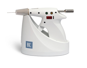 Endodontic gun for warm obturation of the root canal system.