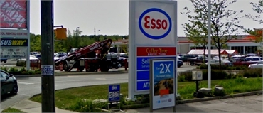 Esso gas station located just a few paces to the south of Uptown Guelph Dental