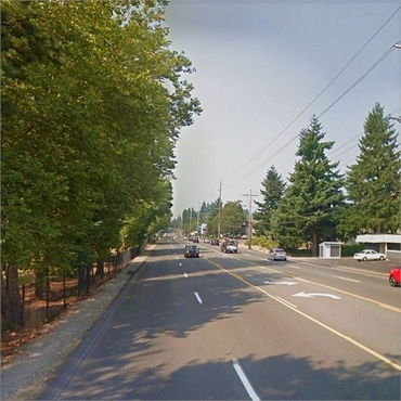 View of Lakewood Dr W just outside Sound to Mountain Dental Health Center Tacoma WA
