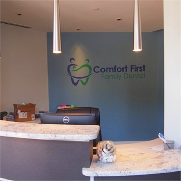 Front office desk at Comfort First Family Dental
