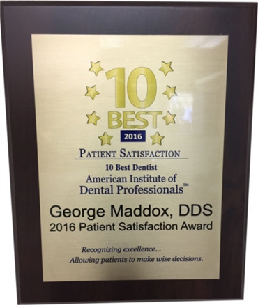 George Maddox Patient Satisfaction Award