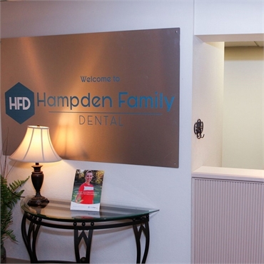 Reception area Hampden Family Dental