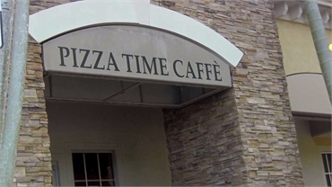 Pizza Time Cafe 13 minutes drive to the northeast of Parkland dentist Dental Wellness Team