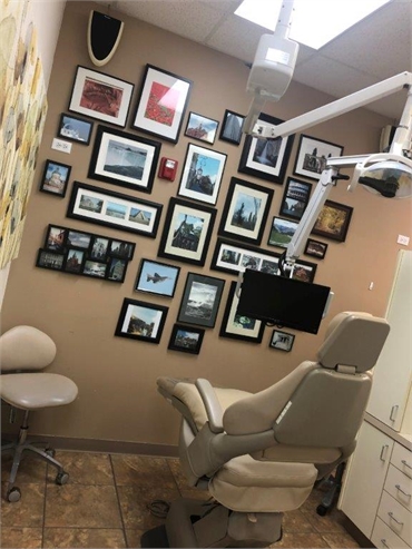 Dental chair in the operatory at Ridgeview Dental