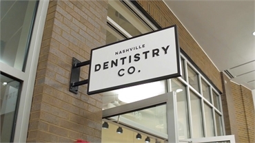 Entrance to the office of Brentwood TN dentist Nashville Dentistry Co.