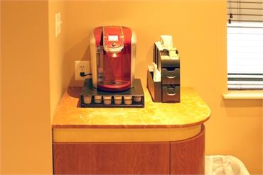 Coffee machine at Oak Tree Dental
