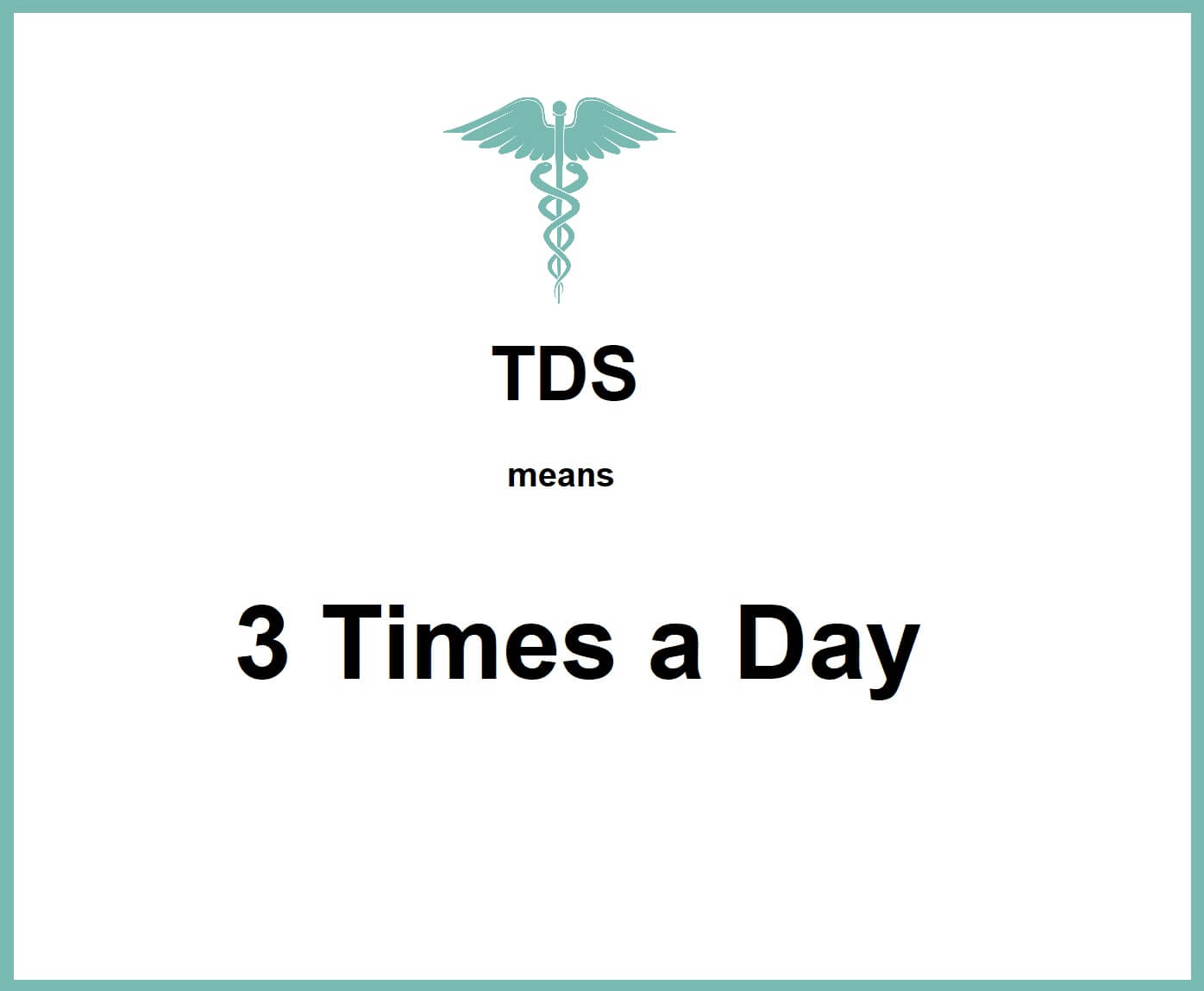 What does TDS mean in dental and medical prescription? News Dentagama