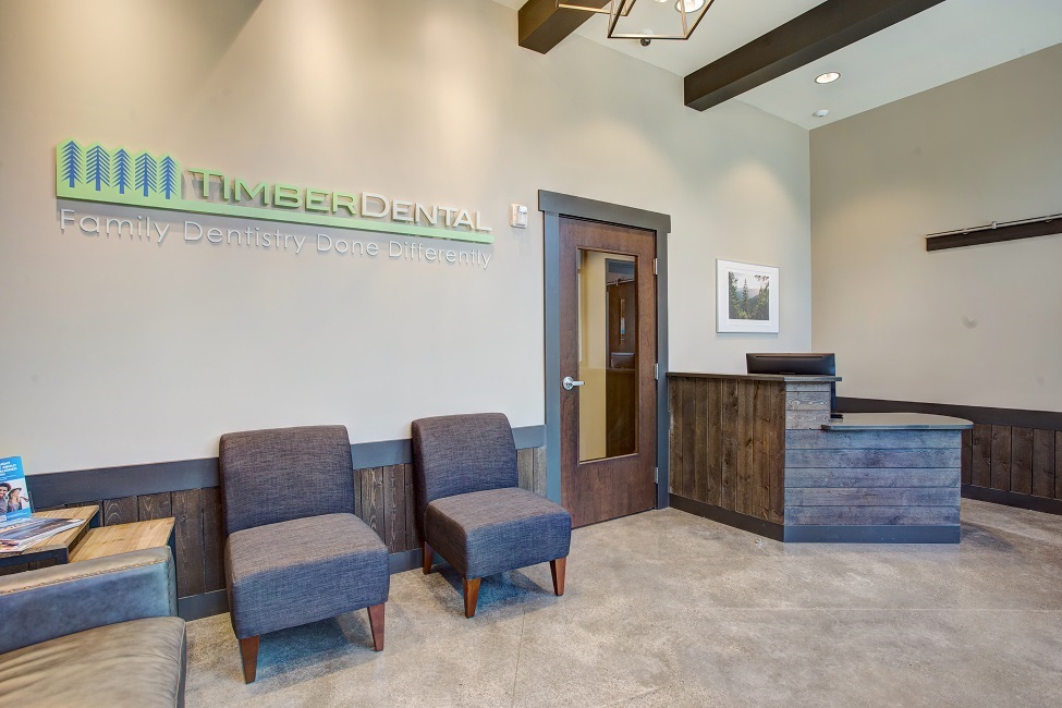 Reception area at Portland dentist Timber Dental East Burnside Dentagama