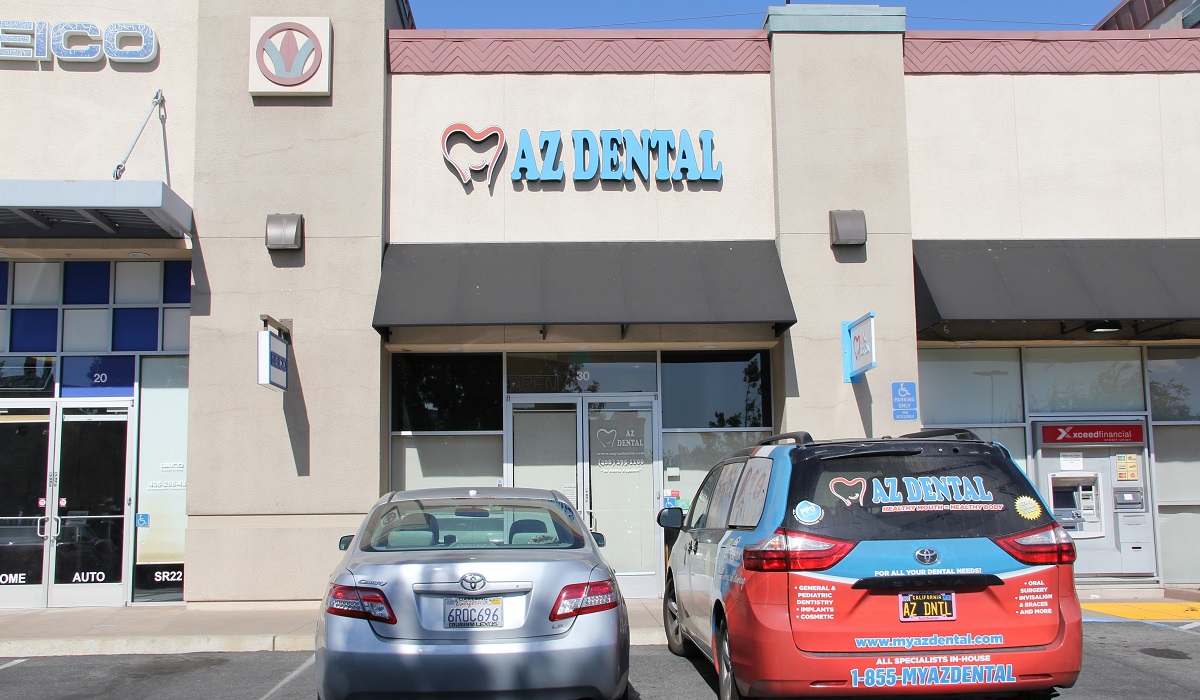 Parking space in front of AZ Dental San Jose Dentagama