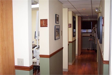 Hallway at dentist Wellington FL  Steven Miller DDS in Wellington FL