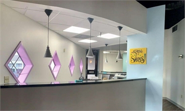 Reception desk at Krewe of Smiles