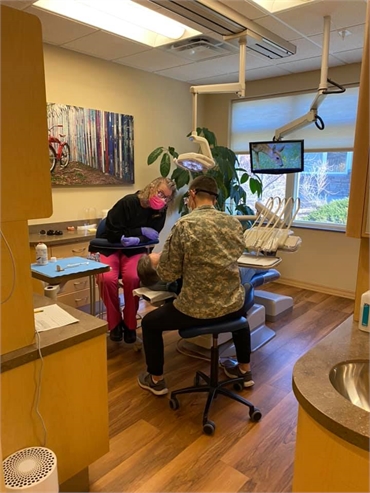Greeley dentist Dr. Luker performing dental implants procedure at Luker Dental