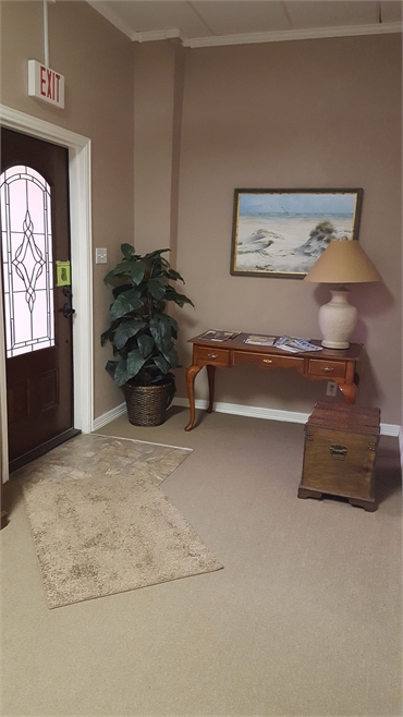 Entrance door at the office of Portland TX general dentist Ricardo C. Guillen DDS PLLC