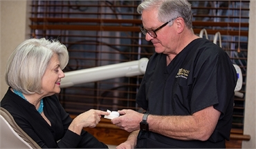 Dental implant patient at Dallas dentist Lynn Dental Care