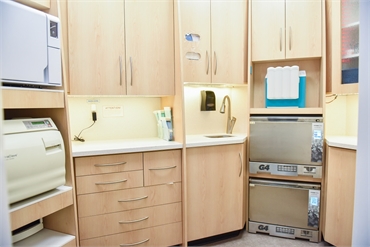 Sterilization area at Strathcona Dental Clinic