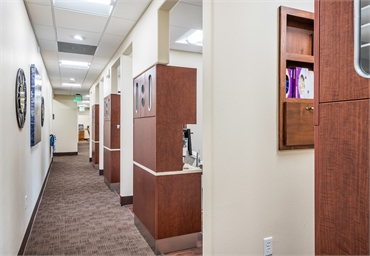 Hallway at Auburn dentist Pier 210 Dental Group