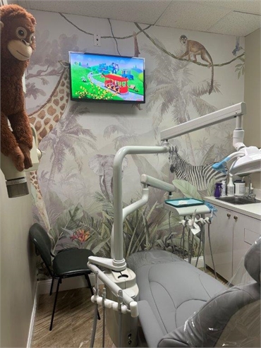 Kid friendly operatory at Hackensack dentist First Street Smiles