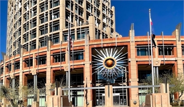 Phoenix City Hall at 20 minutes drive to the south of Beautiful Smiles of Arizona