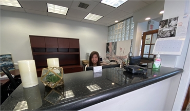 Reception area at East Madison Dental Dumont