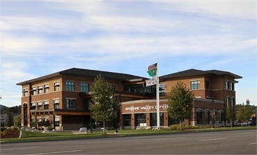 Spokane Valley City Hall at 8 minutes drive to the west of Spokane Valley dentist Serenity Dental