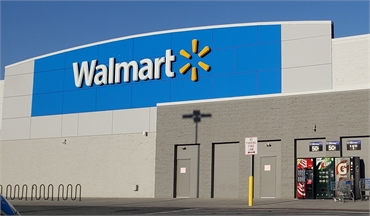 Walmart Supercenter on E Sprague Ave at 15 minutes drive to the west of Serenity Dental