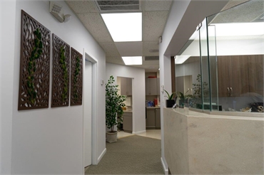 Hallway at Florham Park Smile Lounge