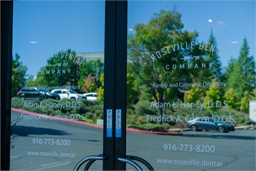 Exterior View from Inside the Roseville Dental Company Office