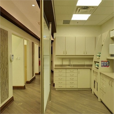 Hallway and sterilization room at Oshawa dentist Dr. Gold's Source Dental