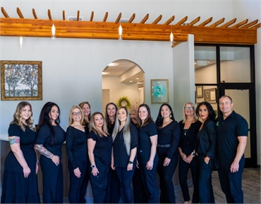 Team photo session at Grass Valley dentist Pine Hills Dentistry