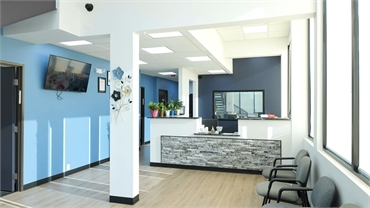 Reception area at Diamond Dental Group Dr Alex Katanov in Denver CO