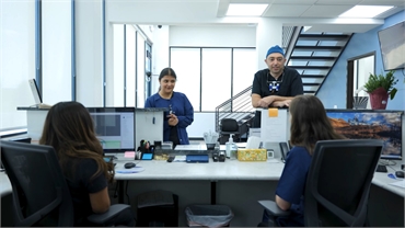 Team at Diamond Dental Group Dr Alex Katanov planning for the day ahead