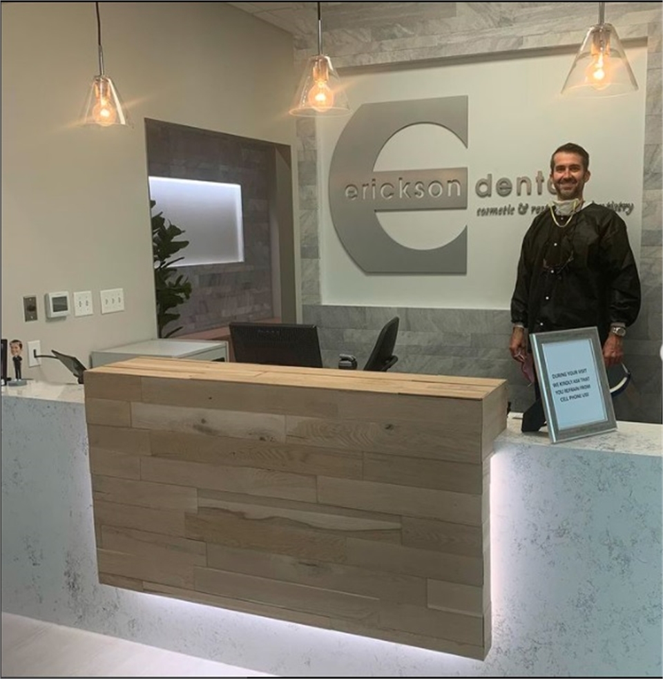 Reception area of Irving dentist Erickson Dental