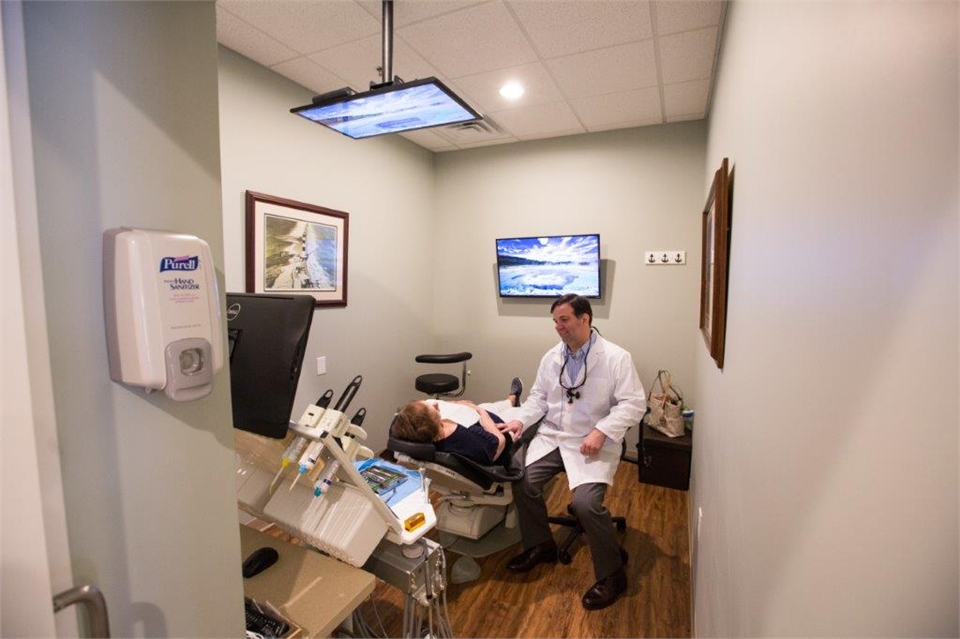 Johns Island dentist explaining dental implants to patient at Stono Dental Care