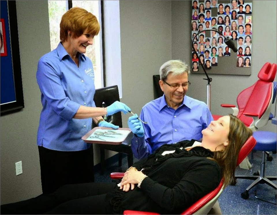 smiles by lyles dentist checkup room