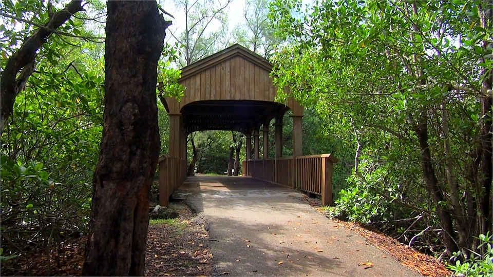 Greynolds Park at 9 minutes drive to the south of Smile Design Dental