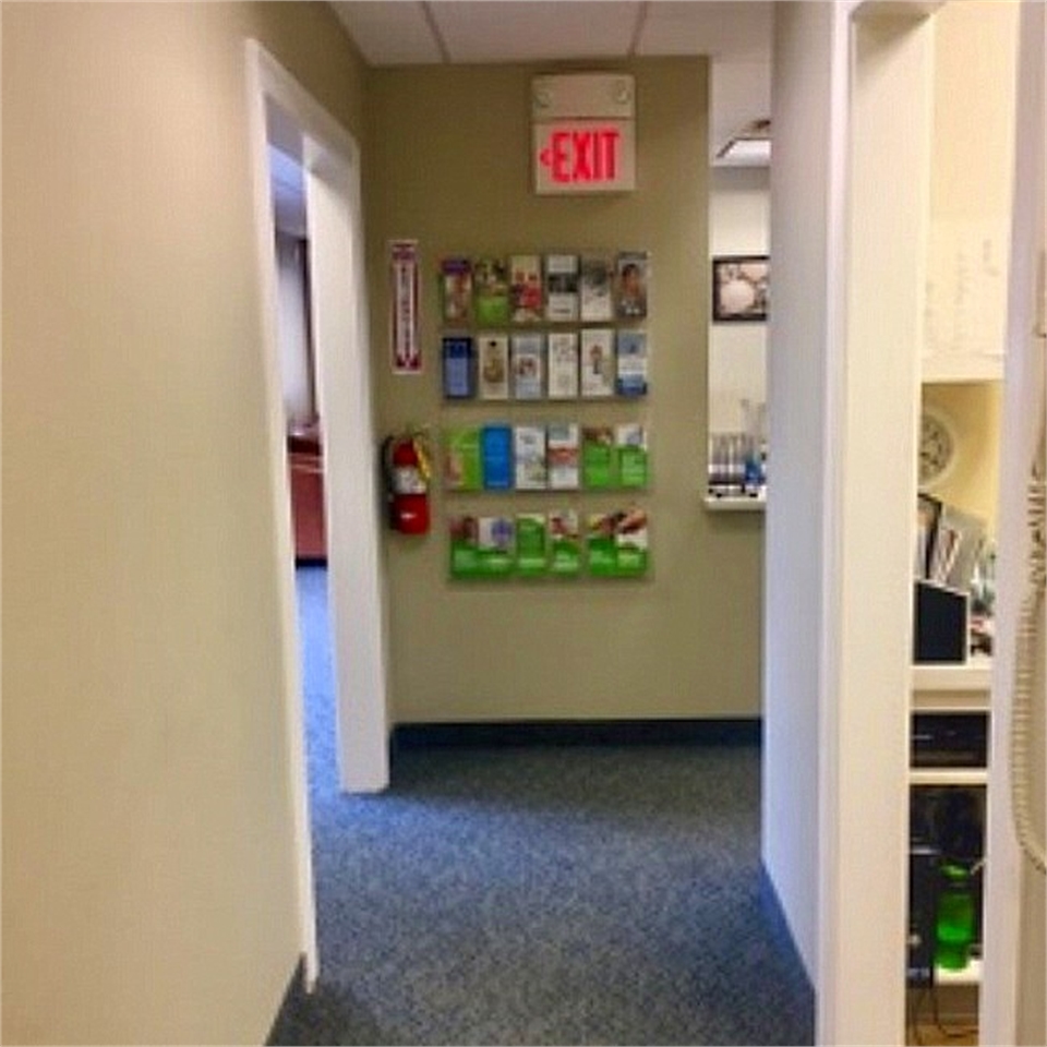 Hallway at the office of West Haven's top dentist Shoreline Dental Care