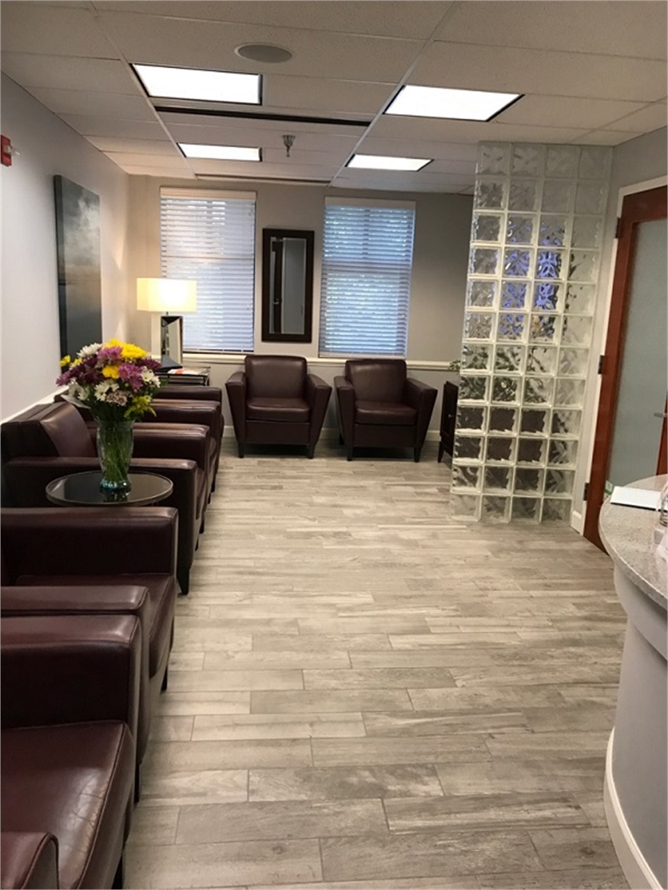 Cozy waiting area at Burke Centre Dental Arts