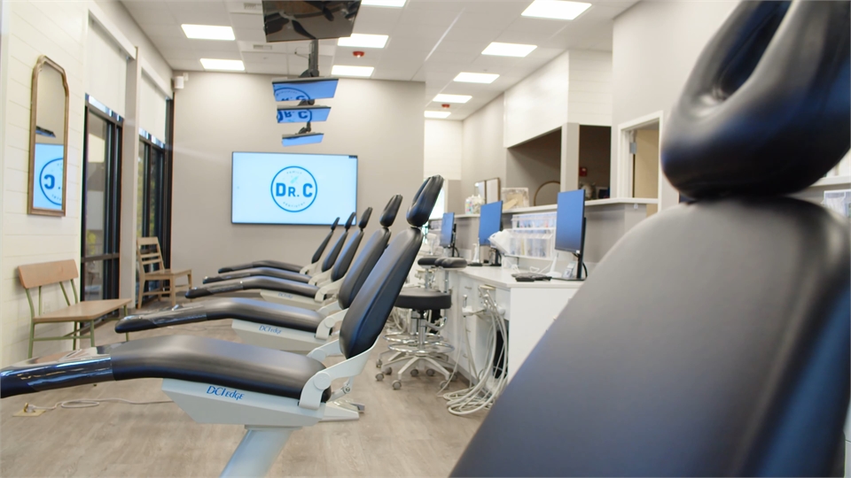 Open bay operatory at Dr. C Orthodontics Spokane Valley