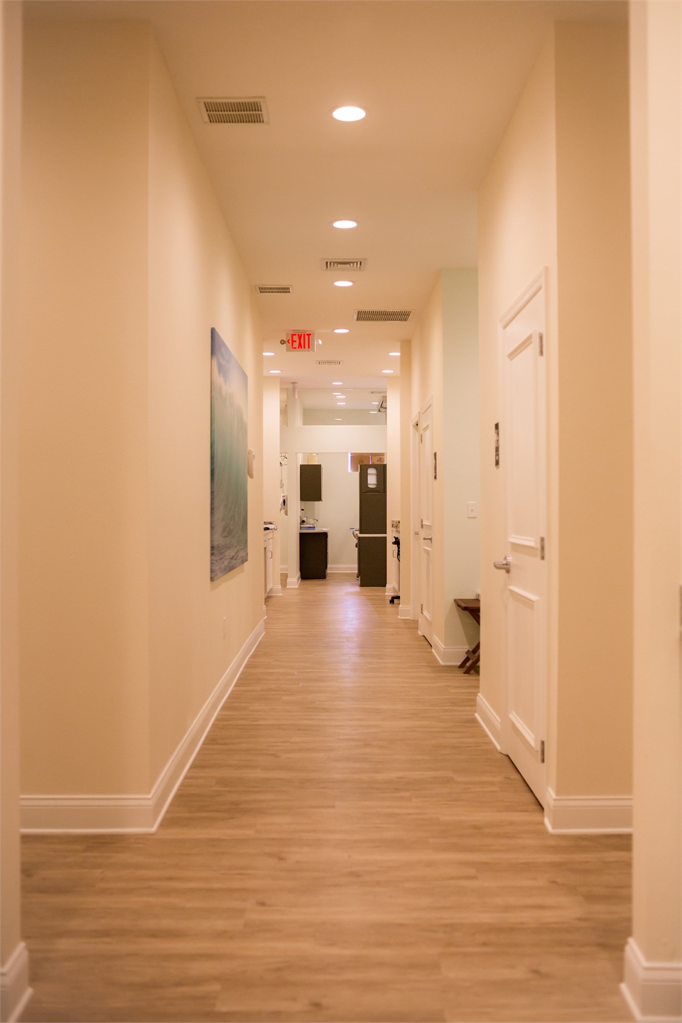 Hallway at Orange City dentist Cape Vista Dental