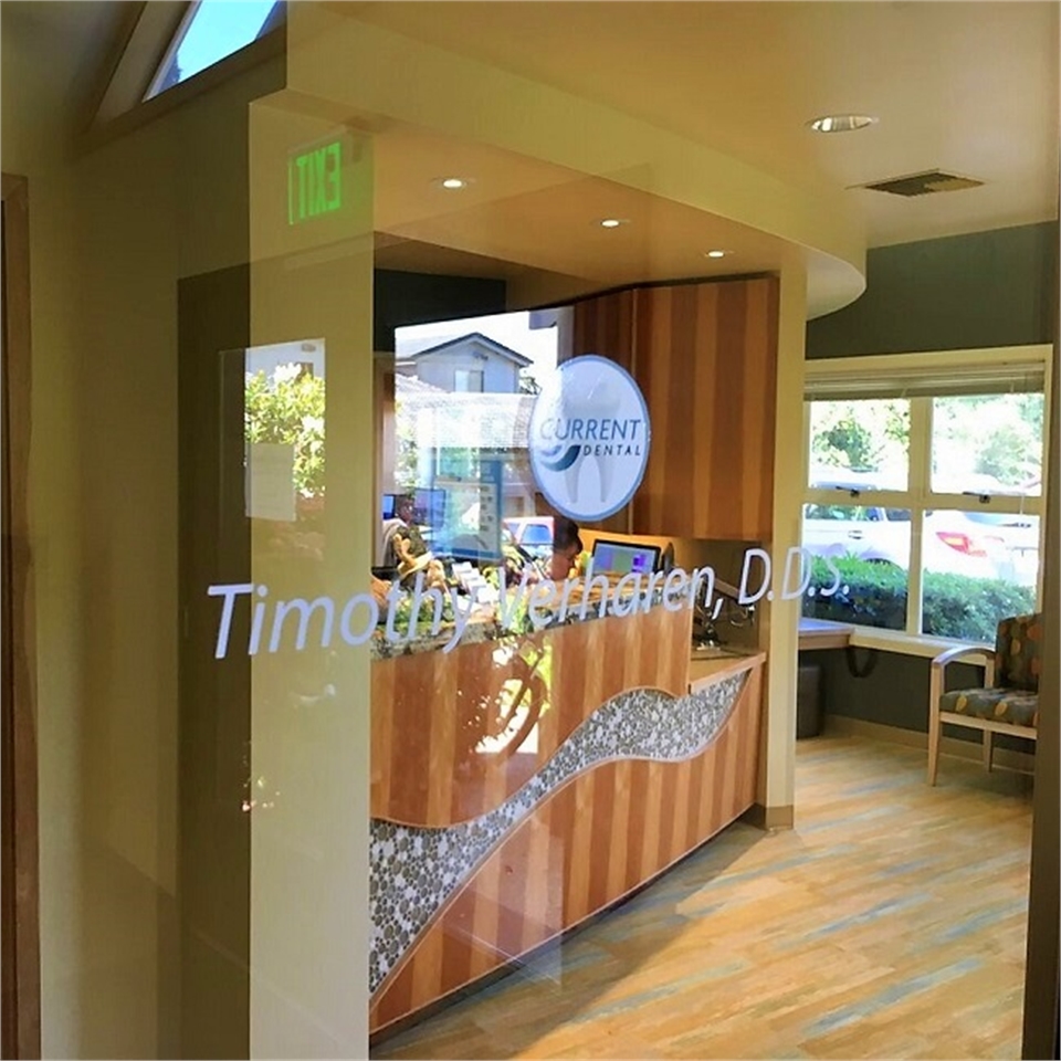 Signage at the entrance at Current Dental