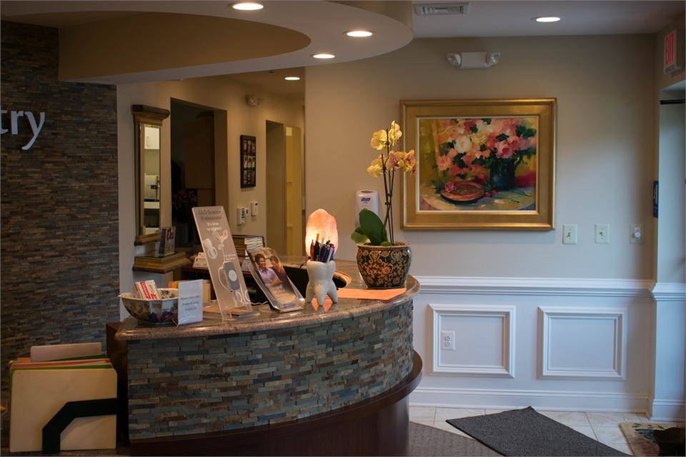 Reception area at Havertown dentist HaverCrown Dental