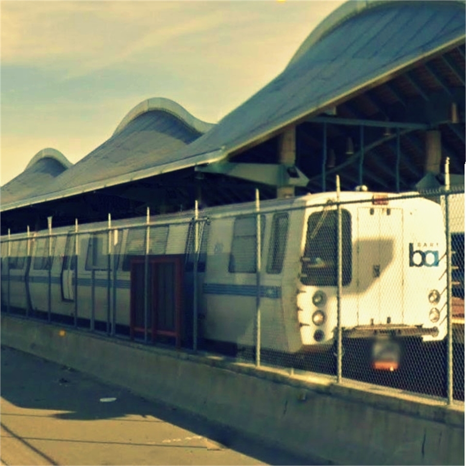 Dublin Pleasanton BART station few paces to the south of Persimmon Dental Care