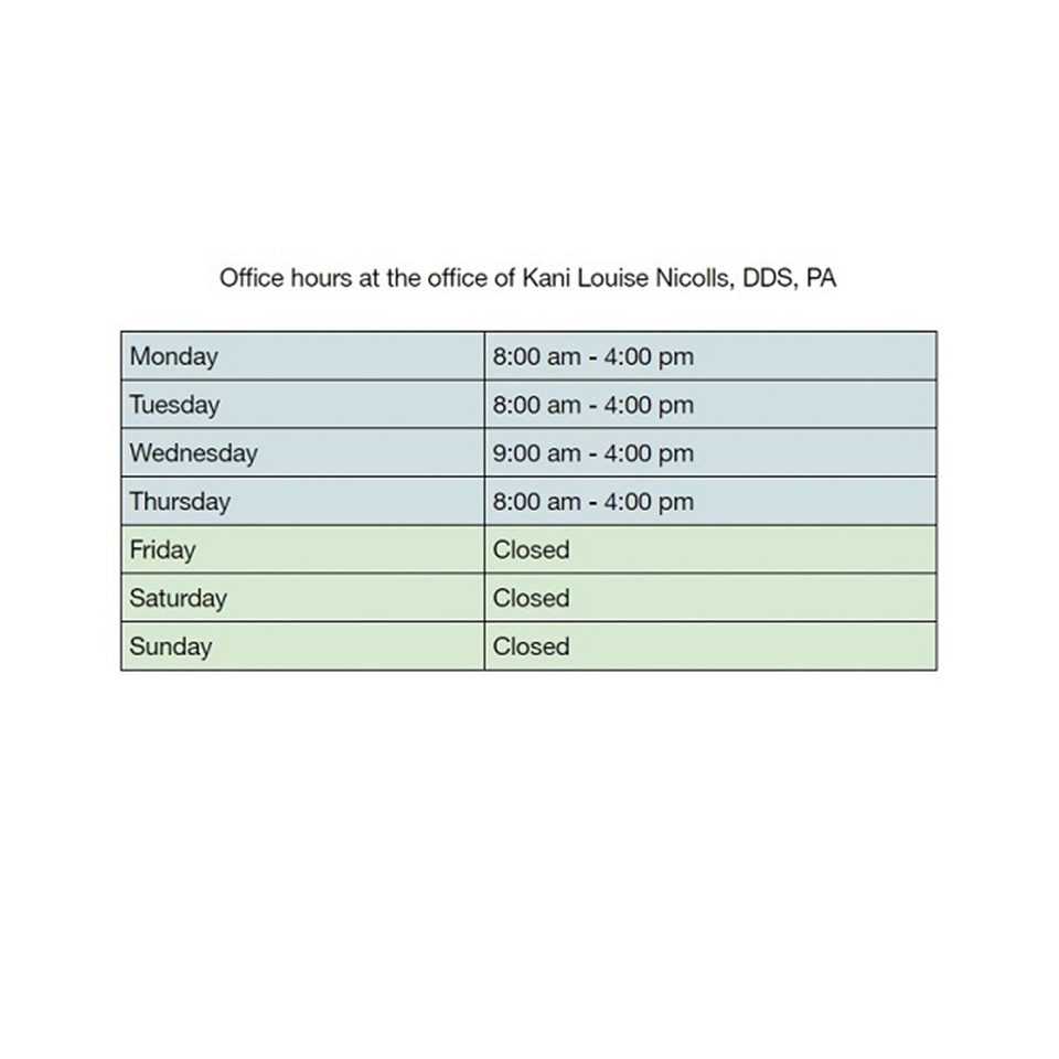 office hours at Asheville dentist Asheville Smiles Cosmetic and Family Dentistry