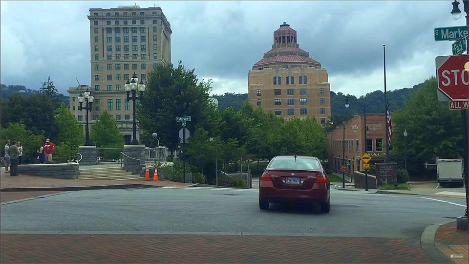 Asheville City Hall and Downtown 5 minutes drive to the south of Asheville Smiles Cosmetic and Famil