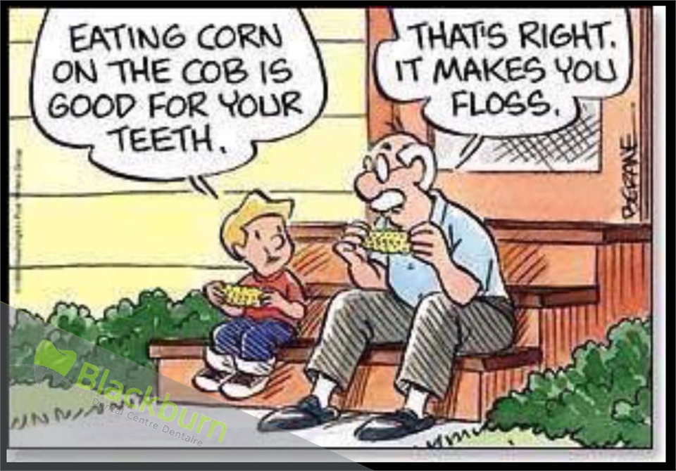 Eating Corn In Good For Teeth.